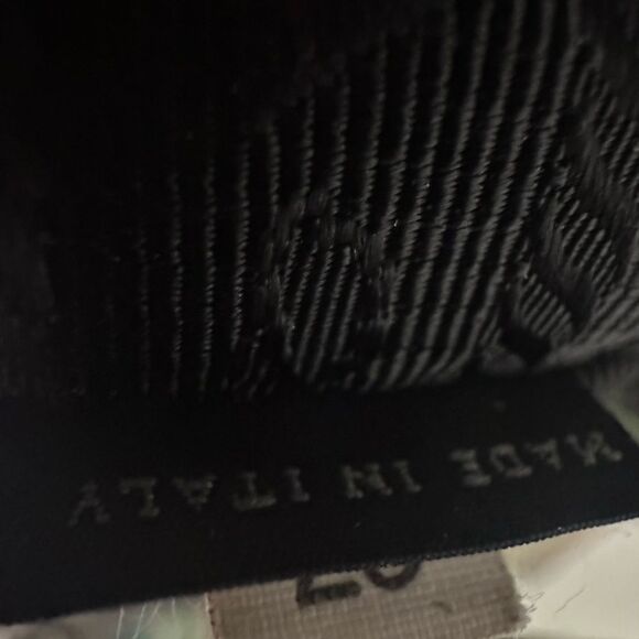 Black Saffiano Leather & Tessuto Vernice Bauletto Frame Bag - Prada - Picture 9 of 10